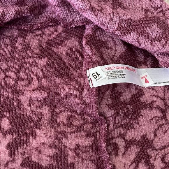 🆕FREE PEOPLE YOU AND I PLUM PURPLE LONG SLEEVE TURTLENECK TOP - Picture 10 of 10